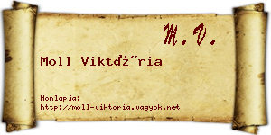 Moll Viktória névjegykártya